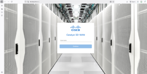 Catalyst SD-WAN Login Screen